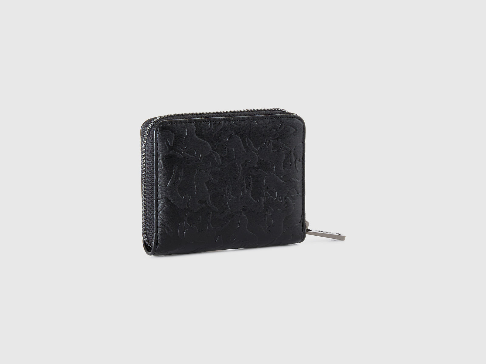 Portafoglio piccolo con stampa cavalli da donna nero 2 | Benetton Outlet