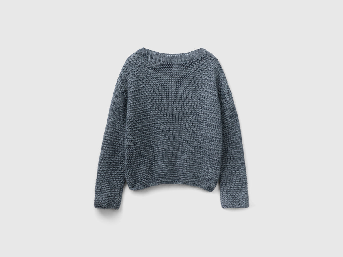 Maglia con scollo a barchetta