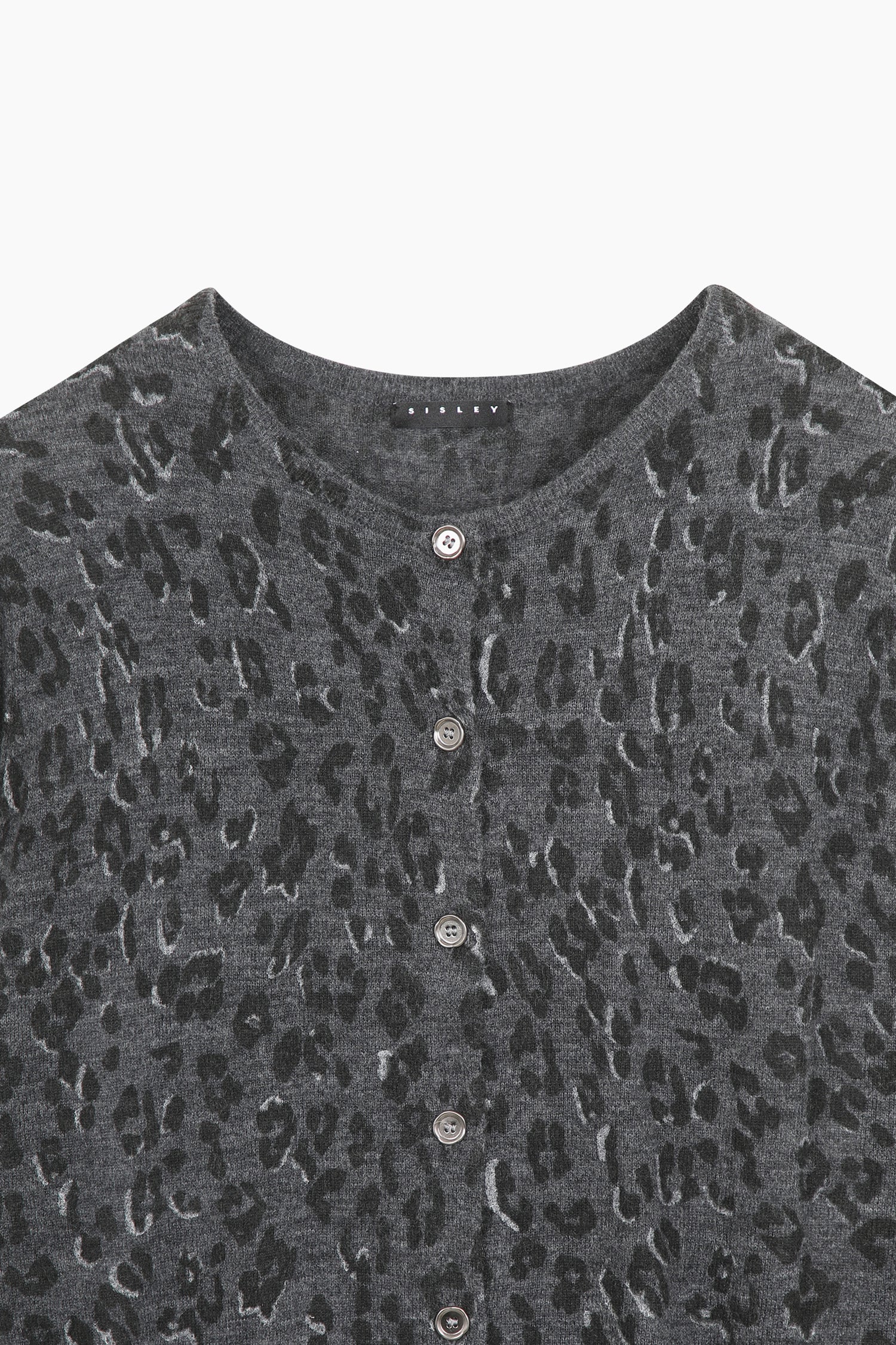 Cardigan animalier da donna grigio 3 | Sisley Outlet