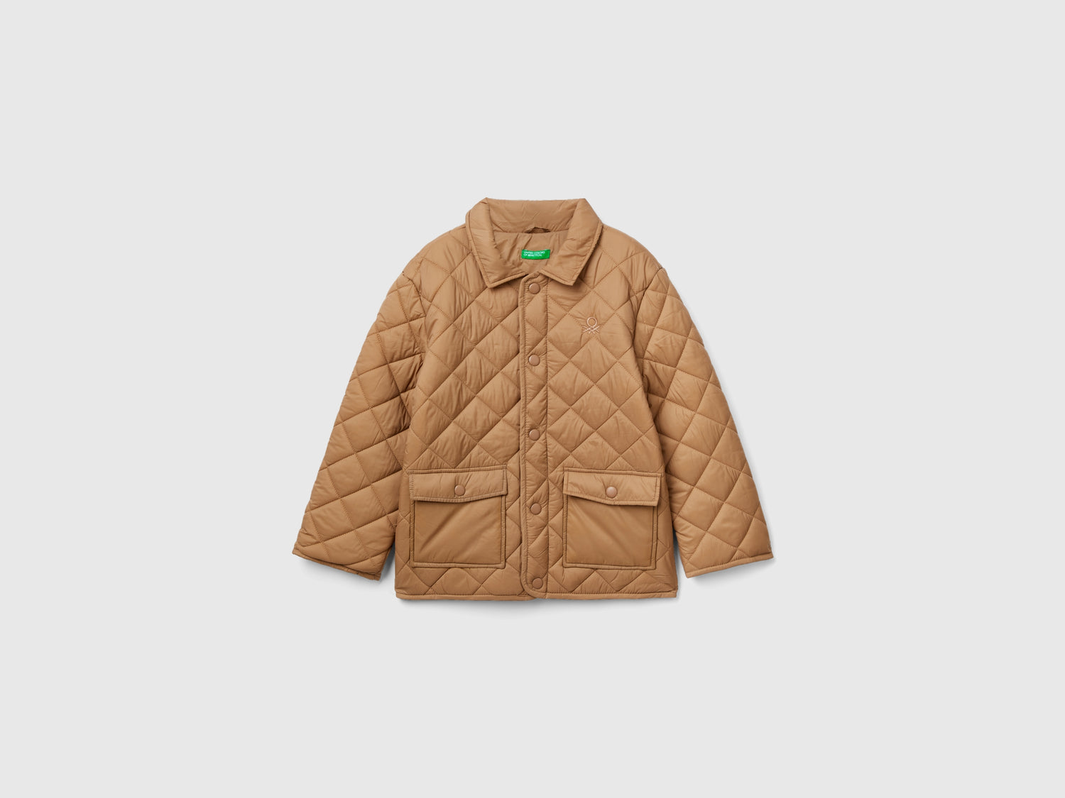 Giubbino trapuntato "Rain Defender" da bambino beige | Benetton Outlet