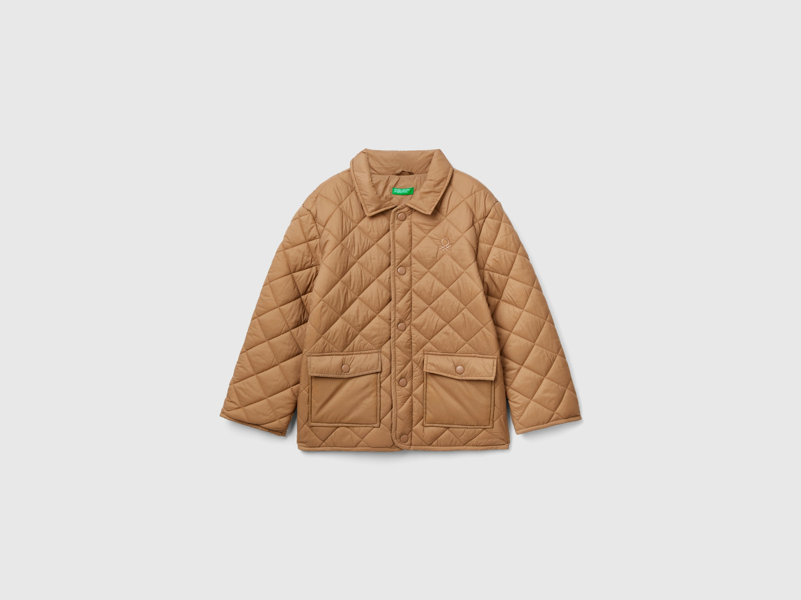 Giubbino trapuntato "Rain Defender" da bambino beige | Benetton Outlet