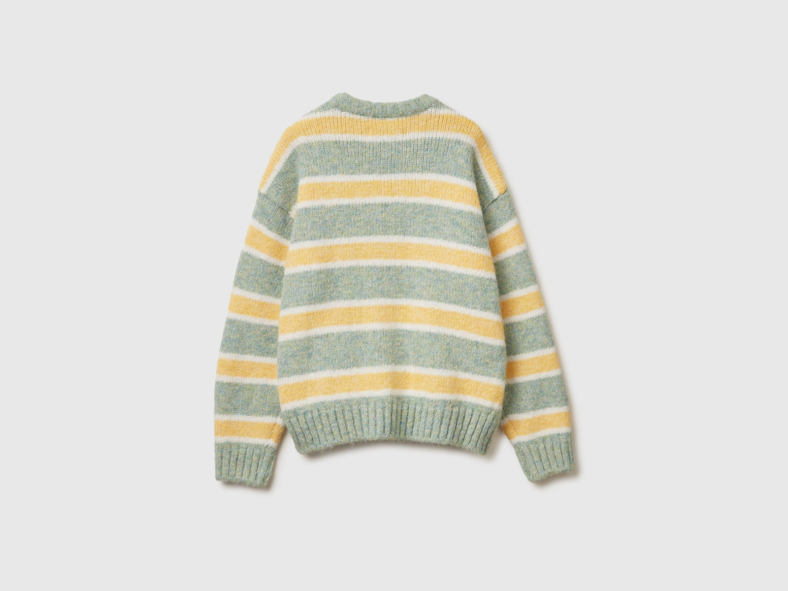 Maglione a righe da donna giallo 2 | Benetton Outlet
