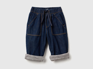 Pantaloni in chambray