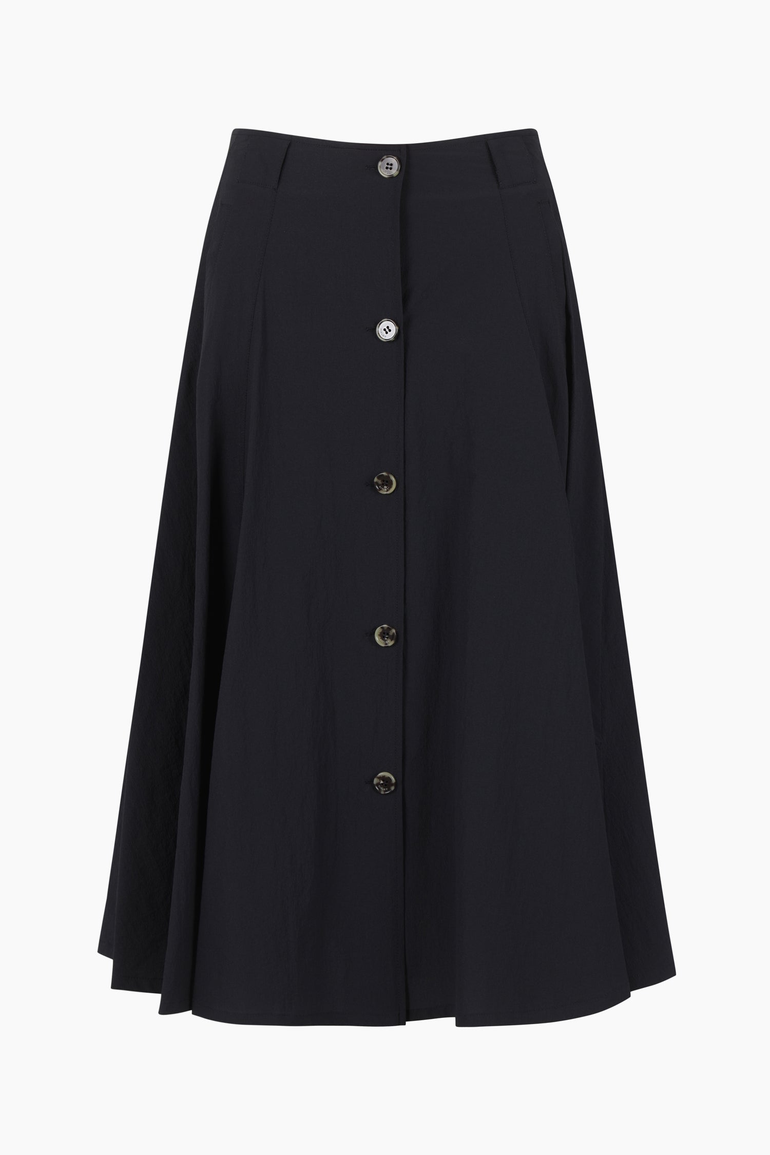 Gonna midi blu scuro con bottoni da donna nero | Sisley Outlet