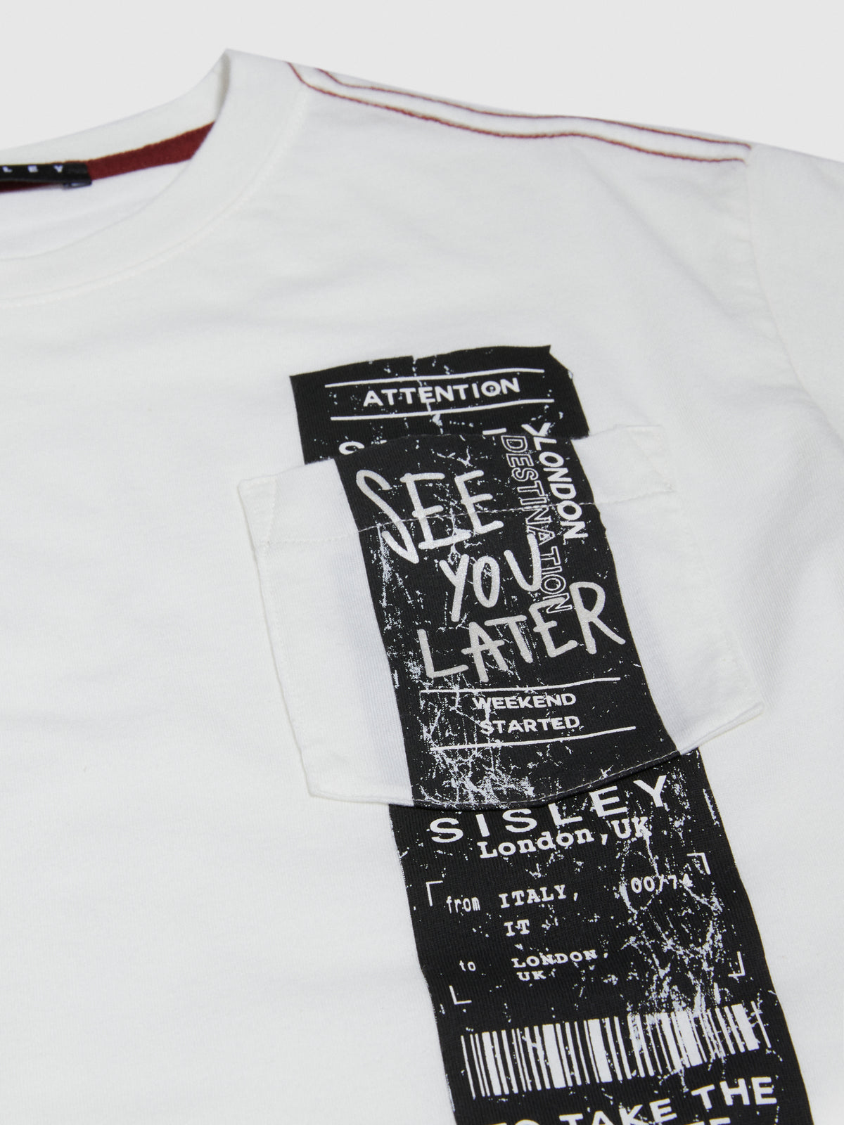 T-shirt over con stampa