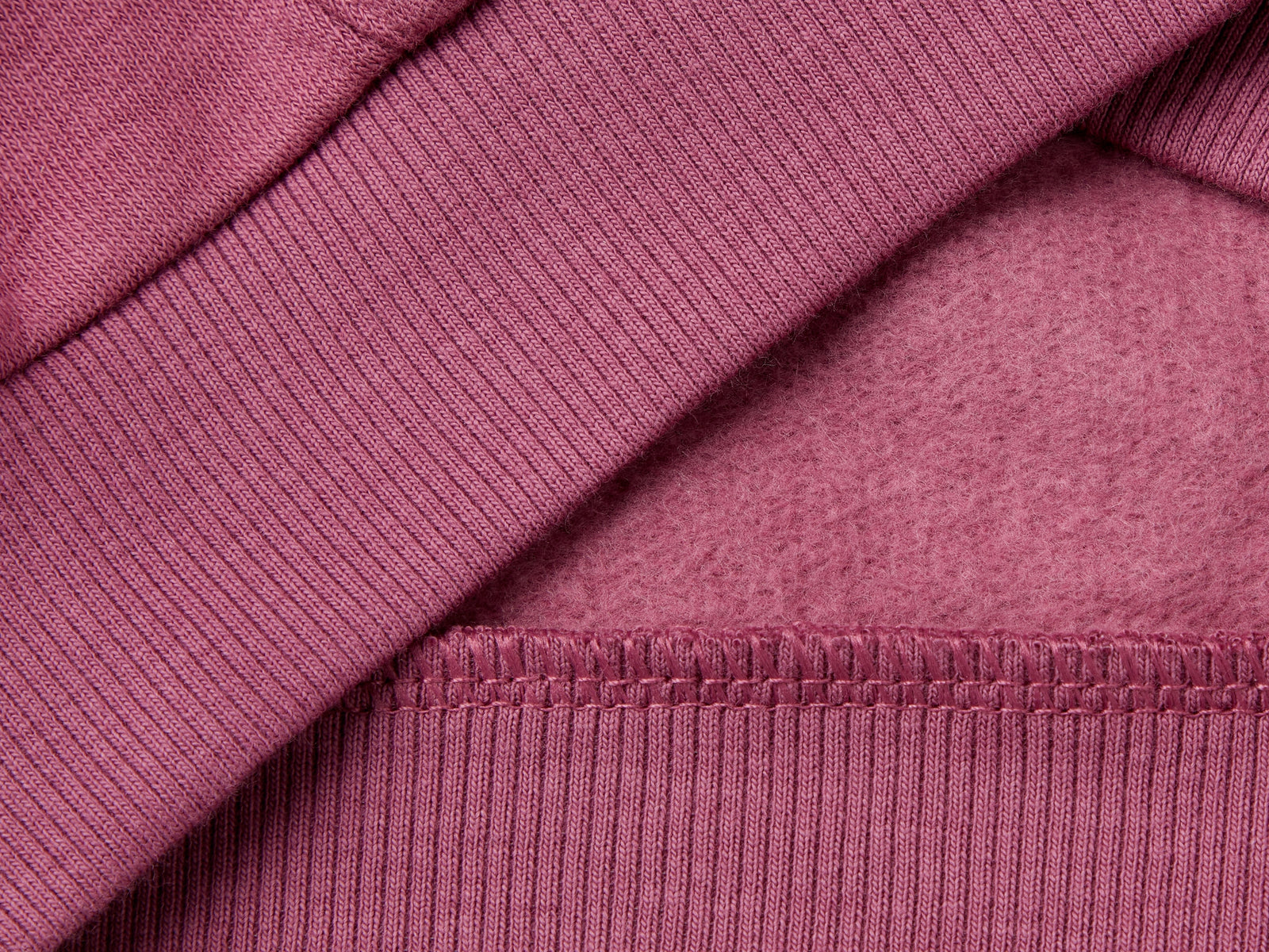 Felpa con zip e paillettes da bimba malva scuro 3 | Benetton Outlet
