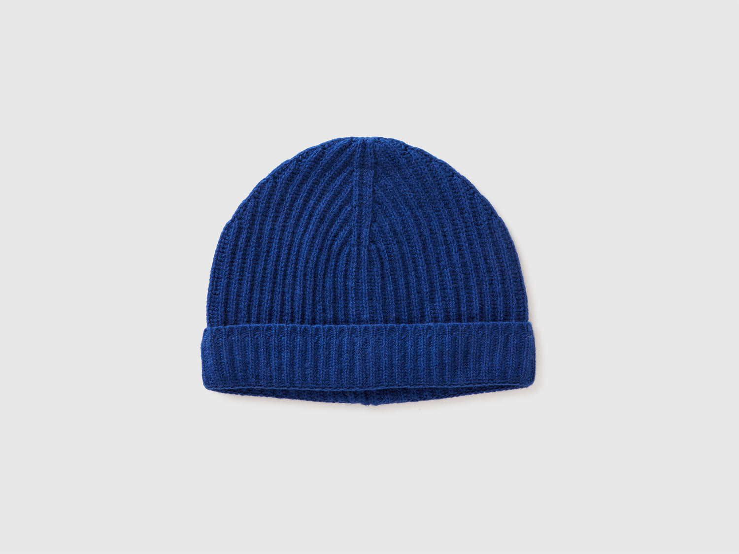 Berretto in pura lana vergine da uomo blu | Benetton Outlet