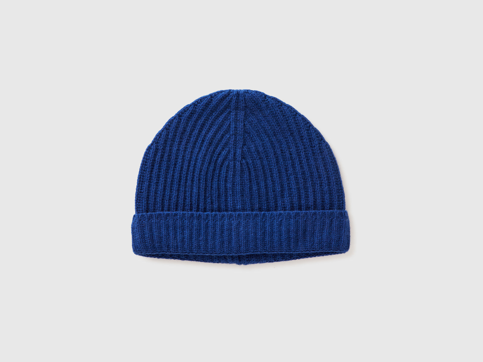 Berretto in pura lana vergine da uomo blu | Benetton Outlet