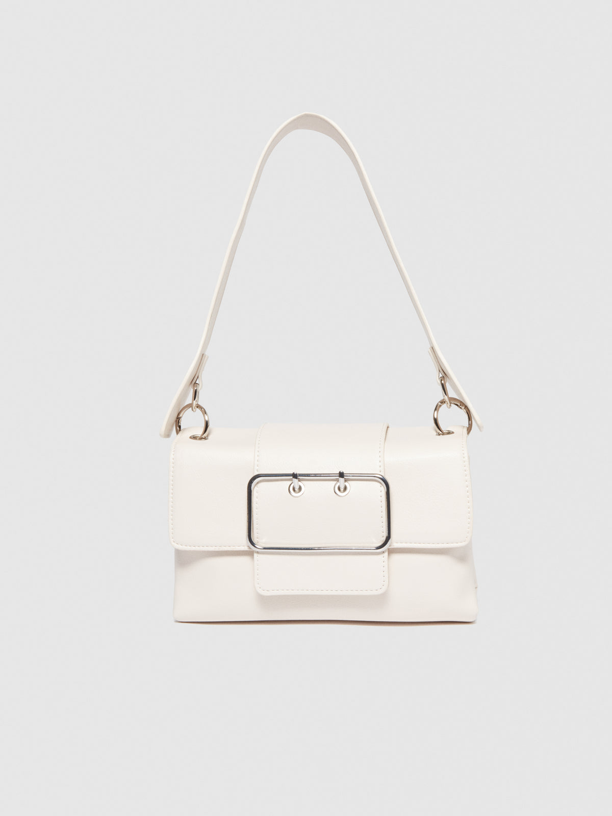 Borsa a spalla con maxi fibbia