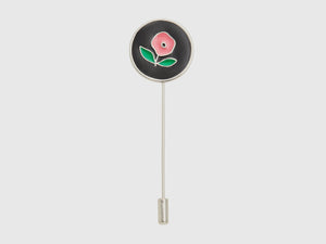 Spilla con fiore rosa