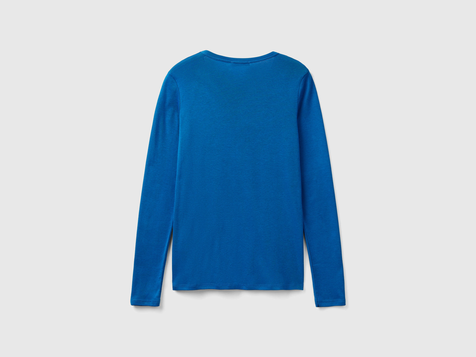 100% cotton long-sleeved T-shirt da donna avio 2 | Benetton Outlet