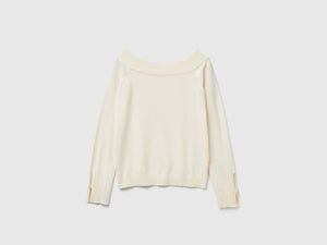 Maglia con scollo bardot