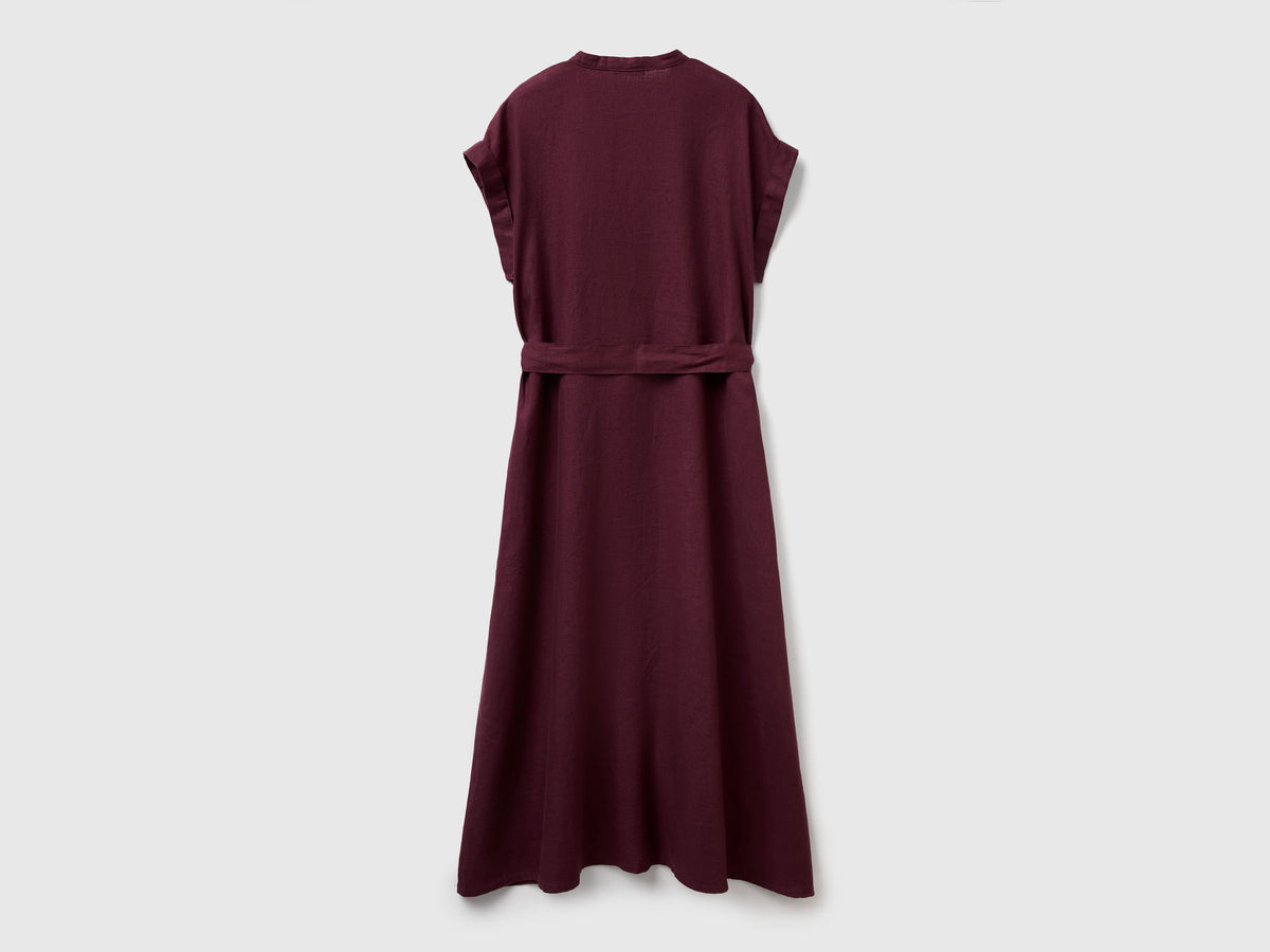 Vestito con fusciacca 100% lino