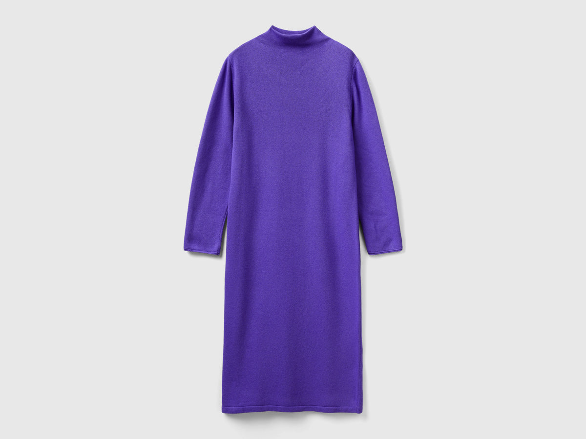 Vestito midi in misto cashmere