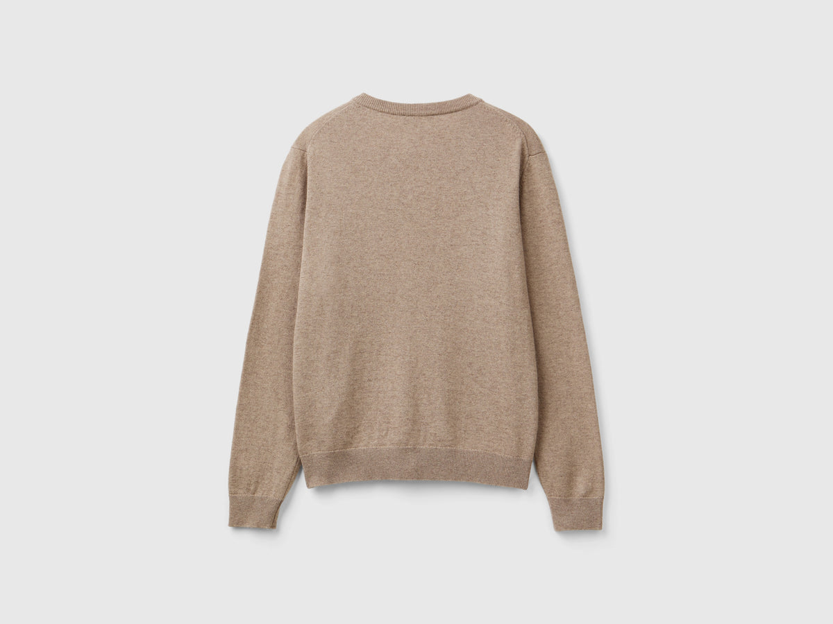 Cardigan mélange in misto lana e cashmere