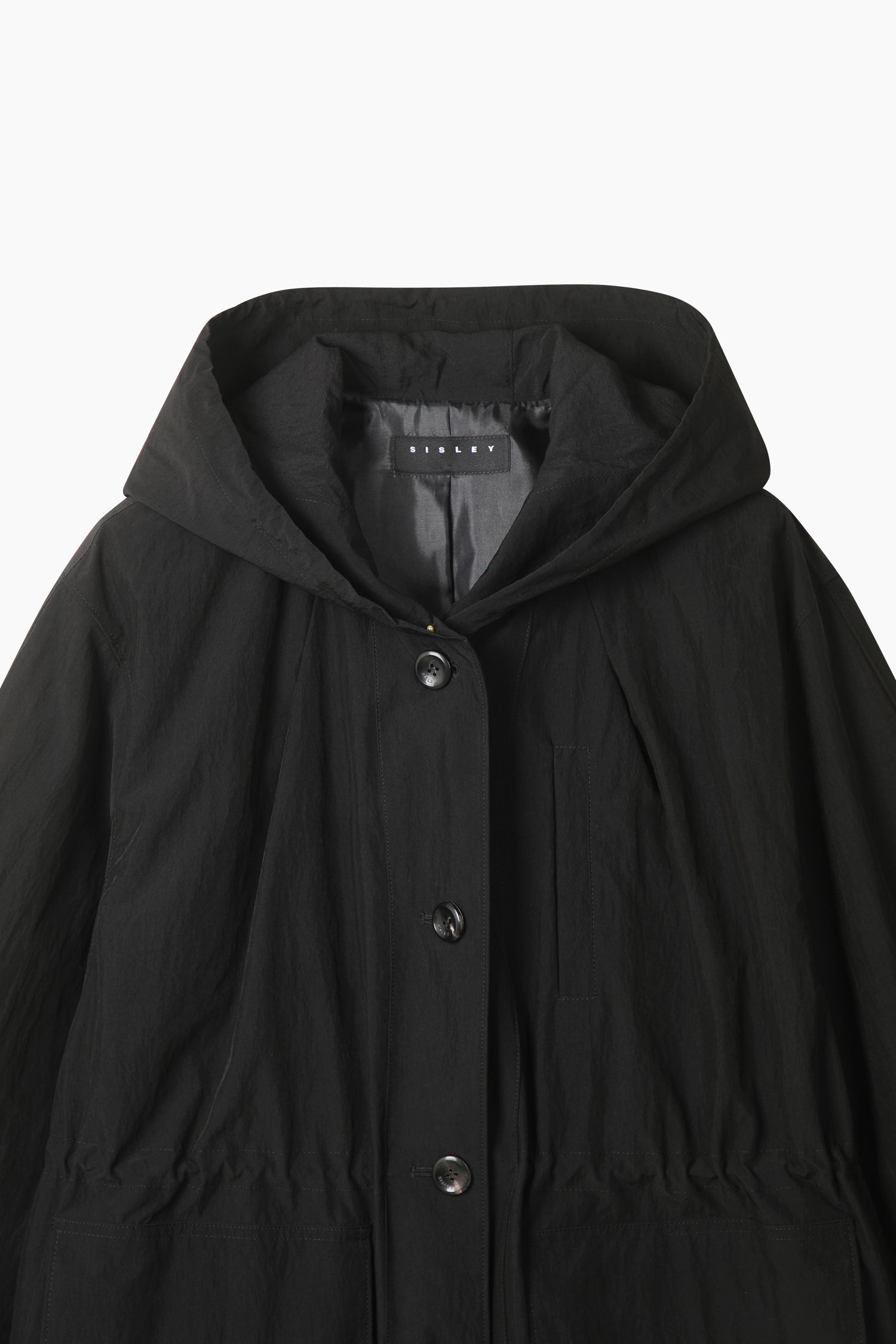 Parka con cappuccio da donna nero 3 | Sisley Outlet
