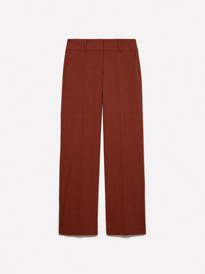Burnished yarn-dyed trousers