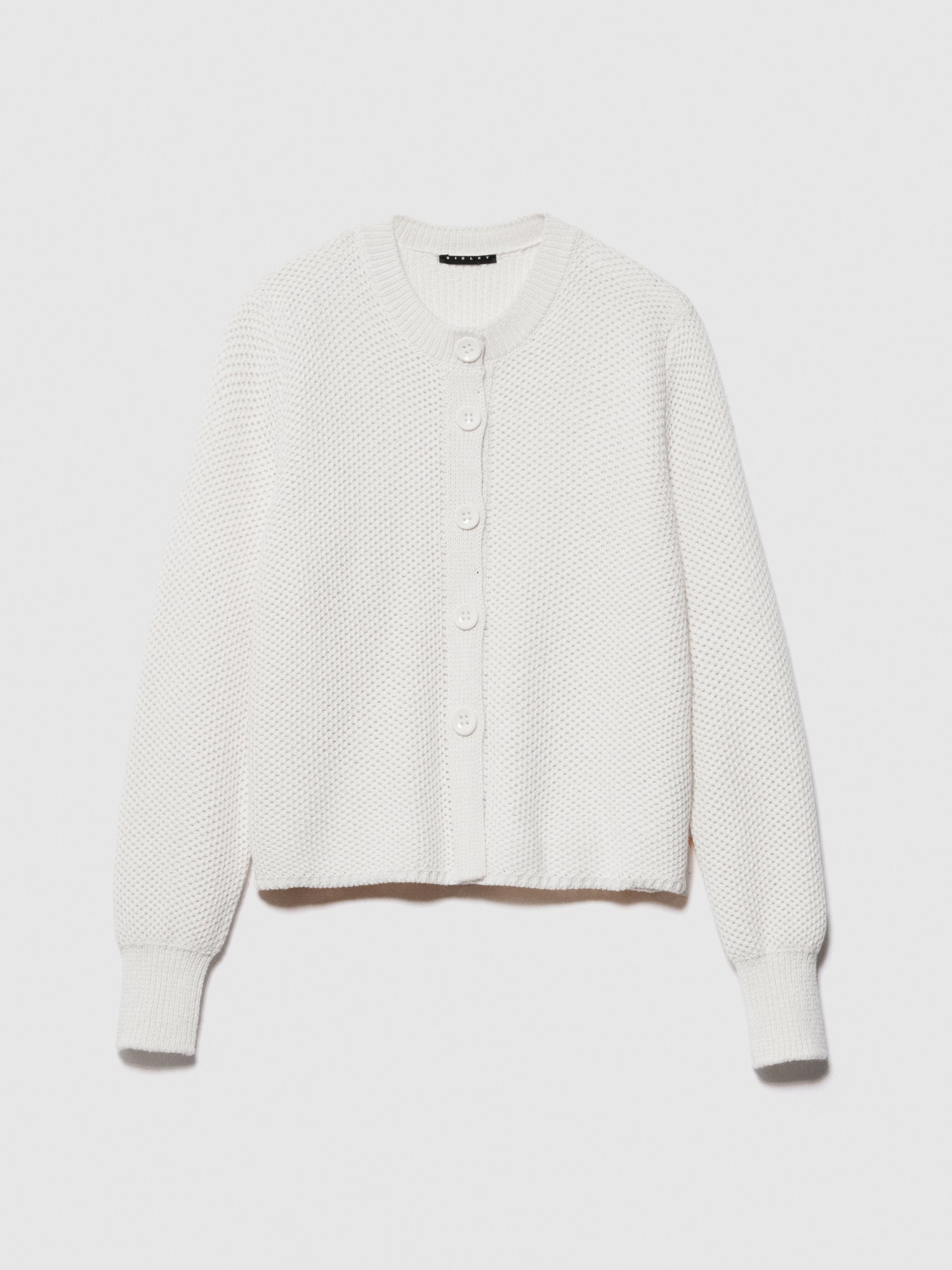 Cardigan con bottoni da donna bianco | Sisley Outlet