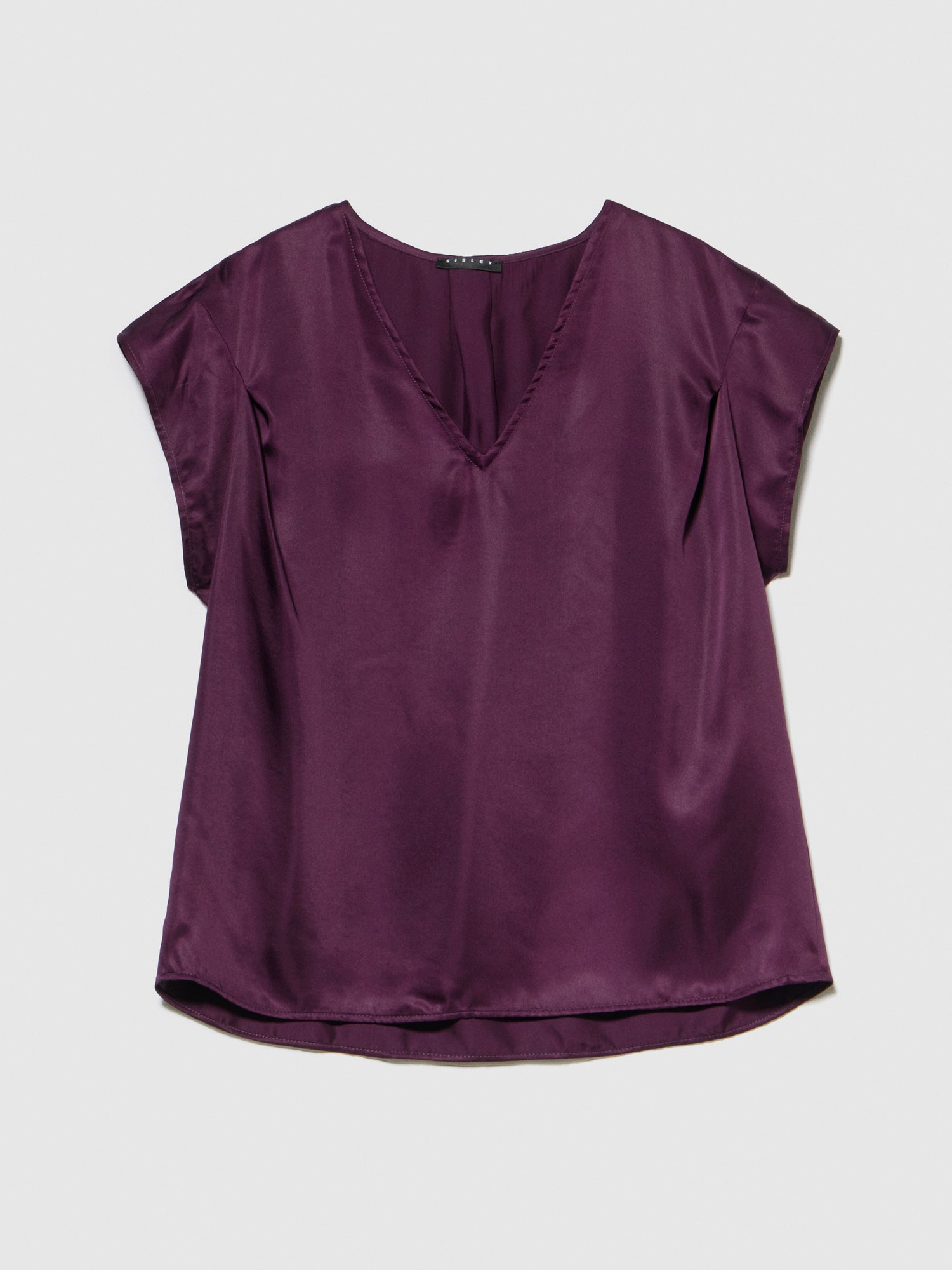 Blusa in raso da donna prugna | Sisley Outlet