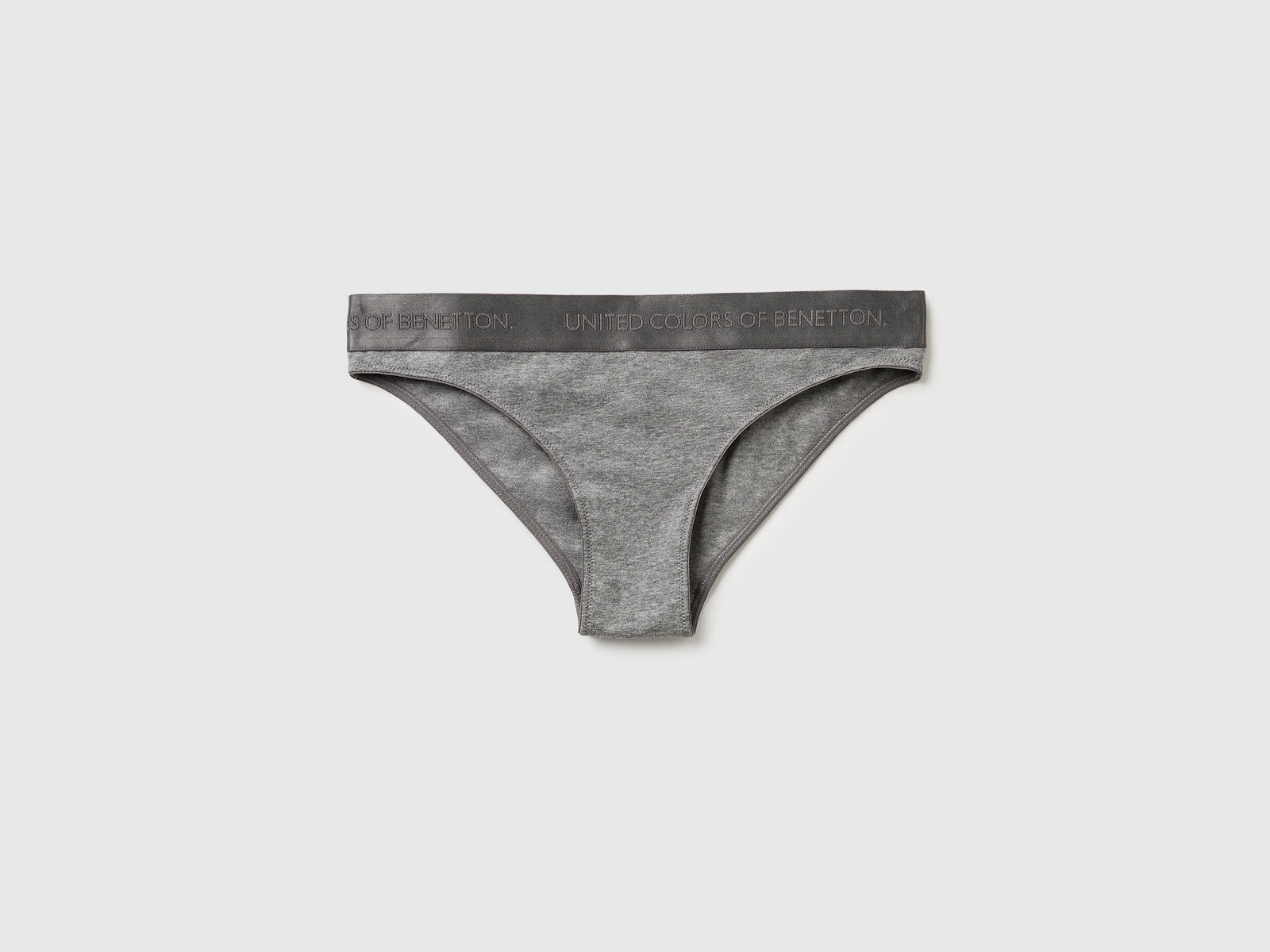 Slip in cotone stretch da donna grigio scuro | Benetton Outlet