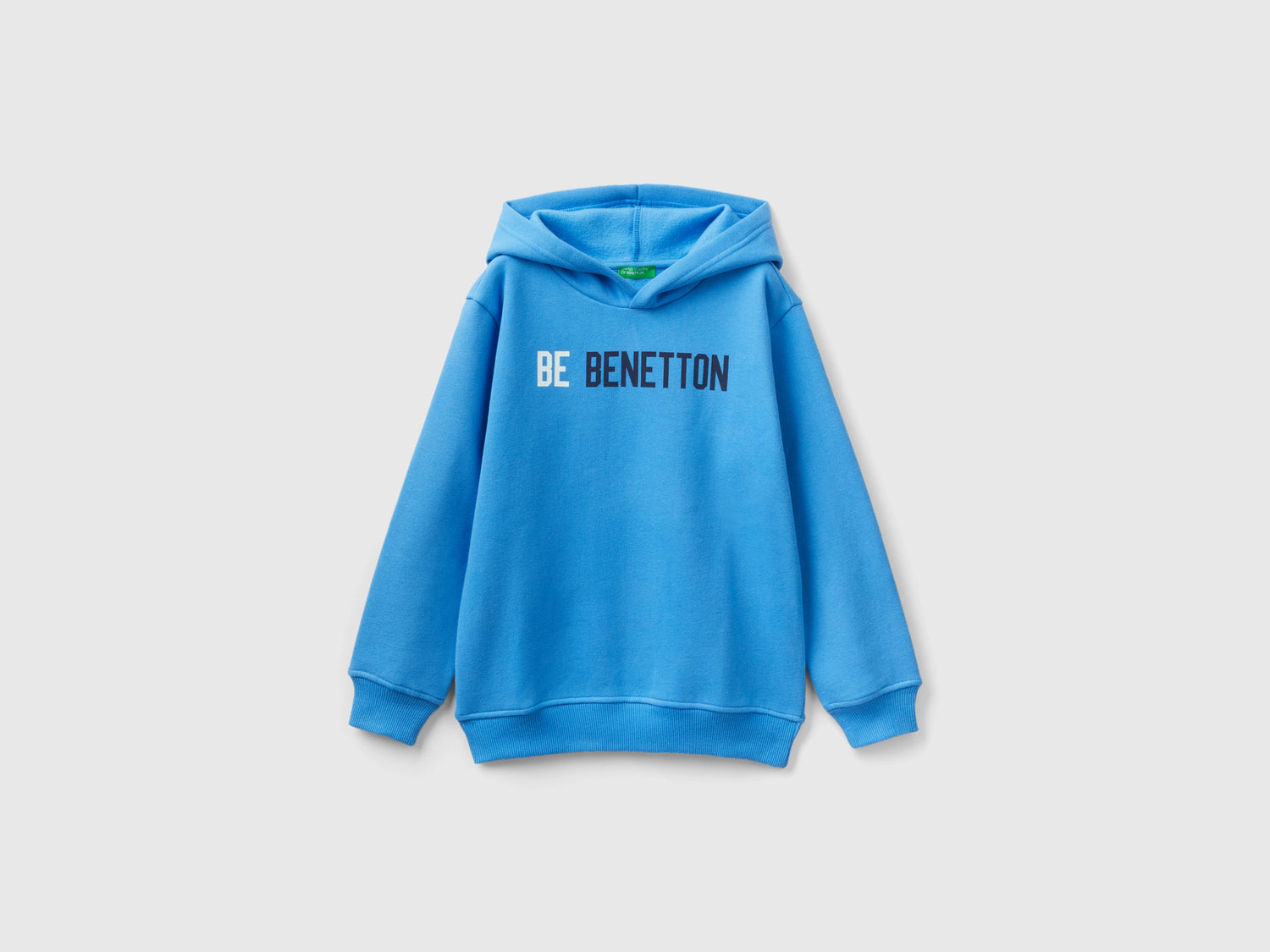Calda felpa con cappuccio da bambino blu | Benetton Outlet