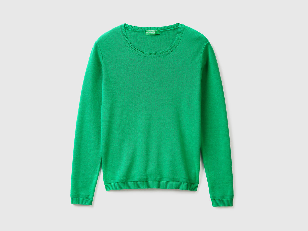 Maglia girocollo in puro cotone