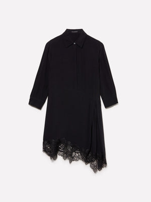 Vestito chemisier con pizzo