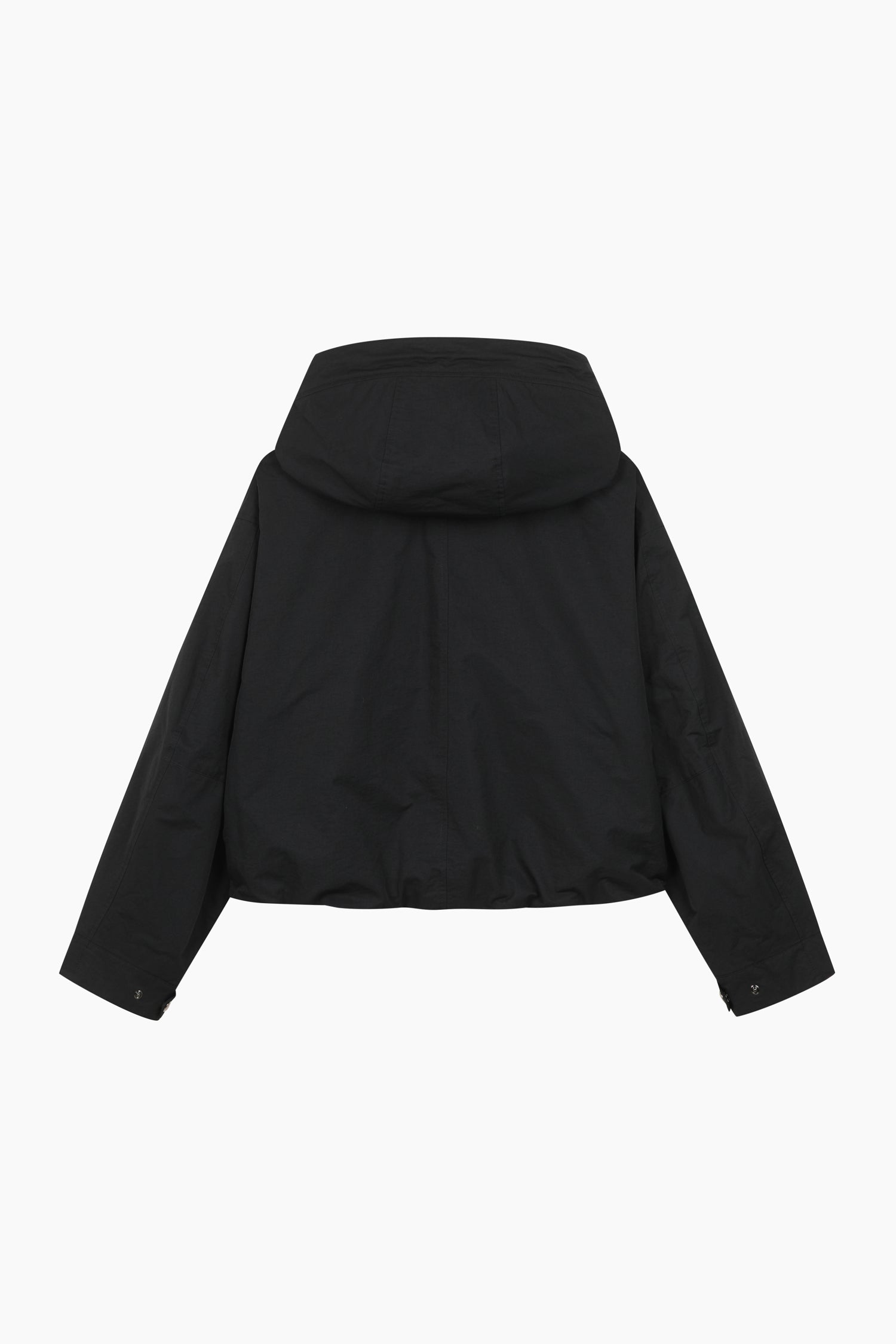 Giubbotto over con cappuccio da donna nero 2 | Sisley Outlet