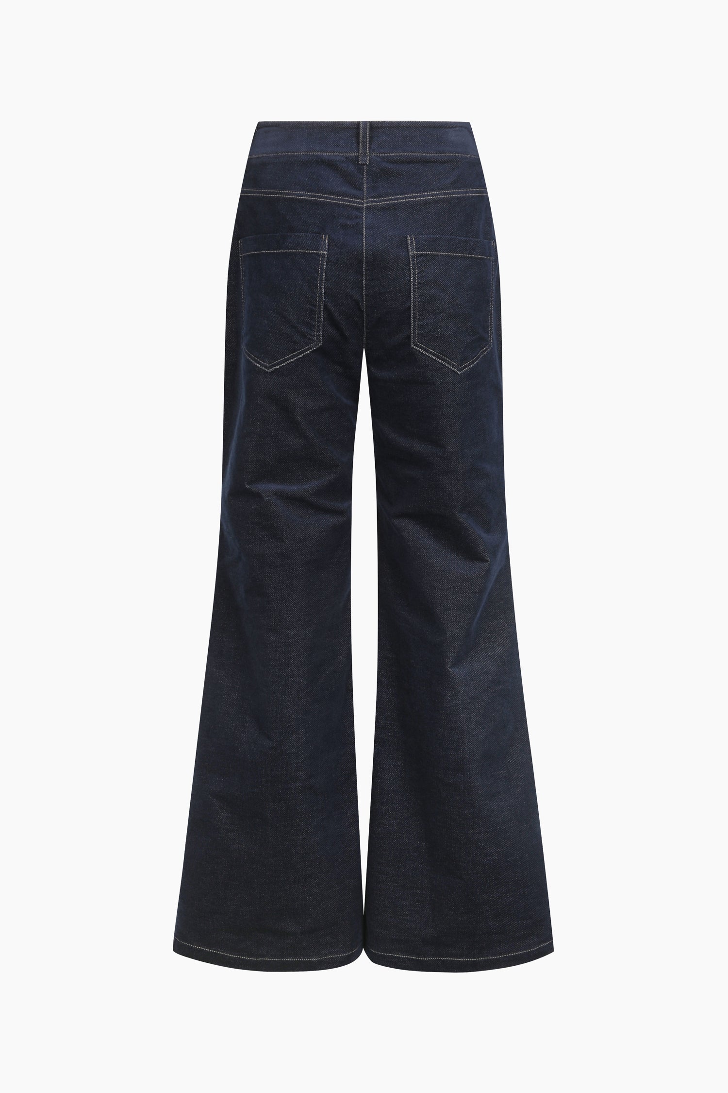 Jeans a zampa da donna blu scuro 2 | Sisley Outlet
