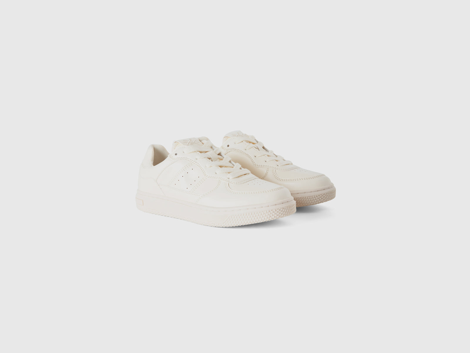 Sneakers basse da bambino bianco panna 3 | Benetton Outlet