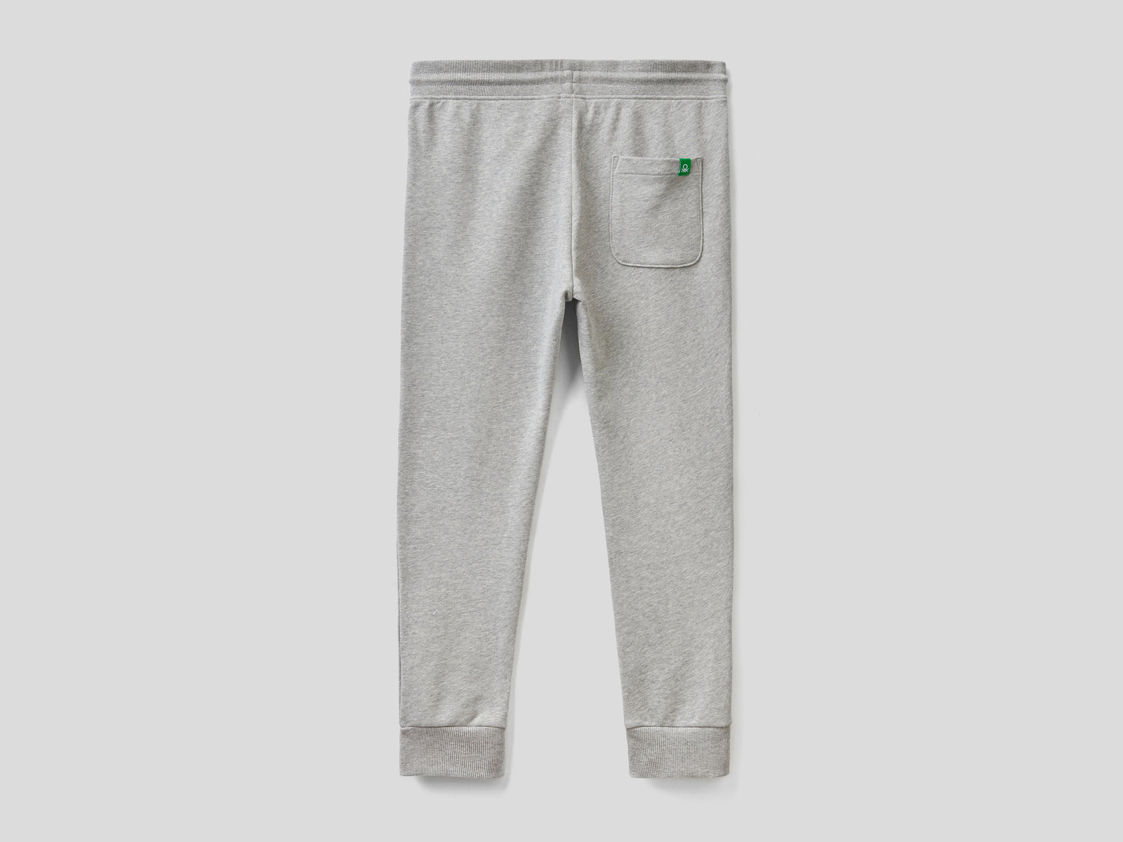 Joggers in felpa 100% cotone da uomo grigio 2 | Benetton Outlet