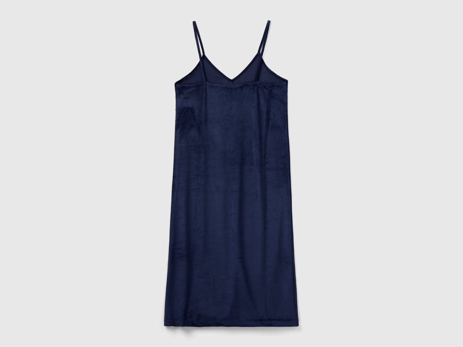 Sottoveste in velour da donna blu scuro 2 | Benetton Outlet