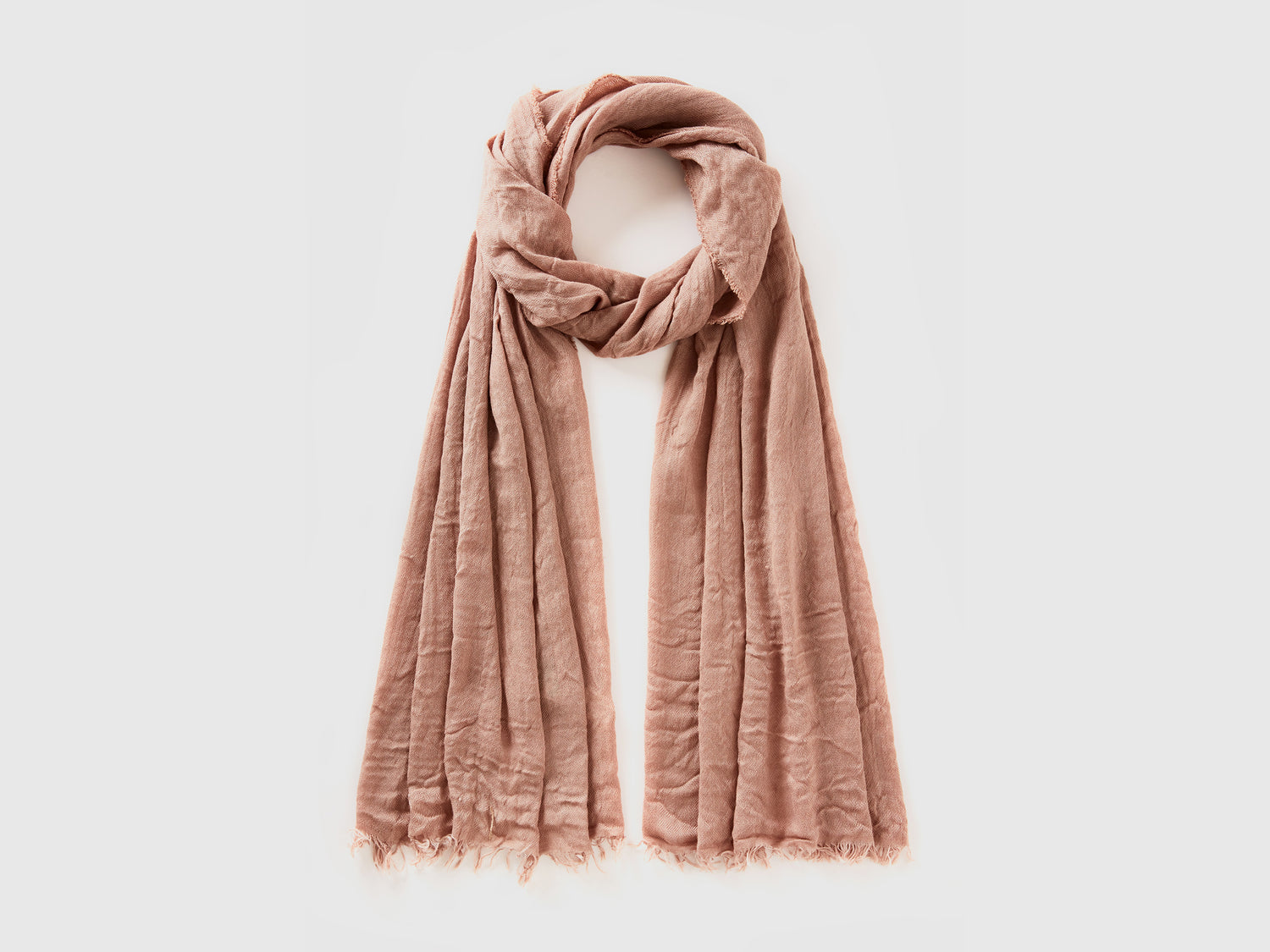 Sciarpa leggera in misto viscosa da donna beige | Benetton Outlet