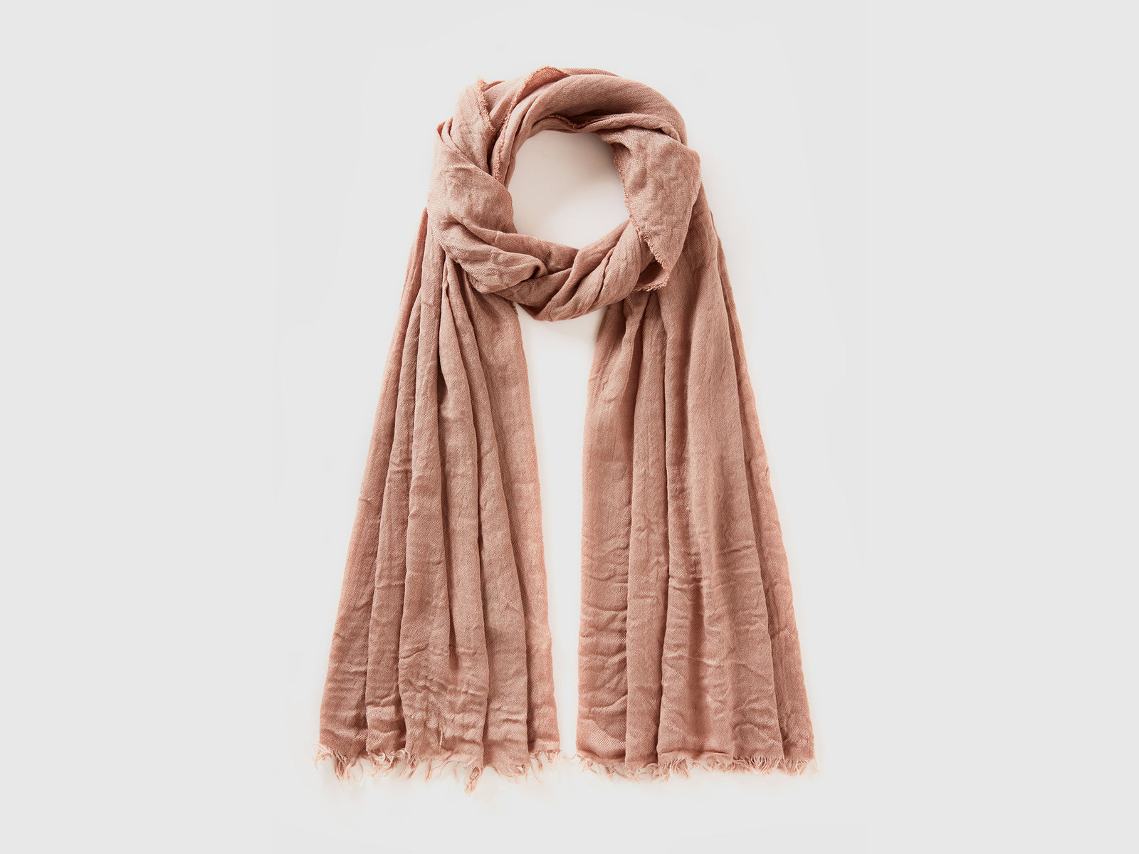 Sciarpa leggera in misto viscosa da donna beige | Benetton Outlet