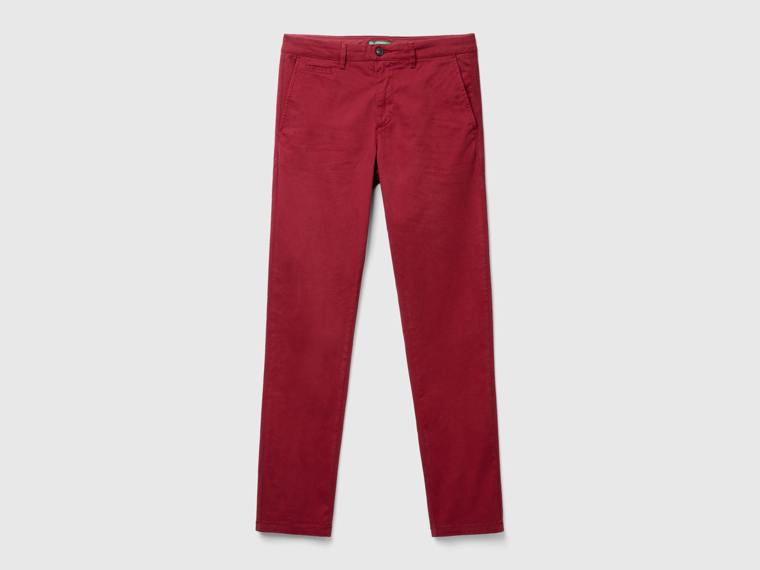 Chino slim fit da uomo bordeaux | Benetton Outlet