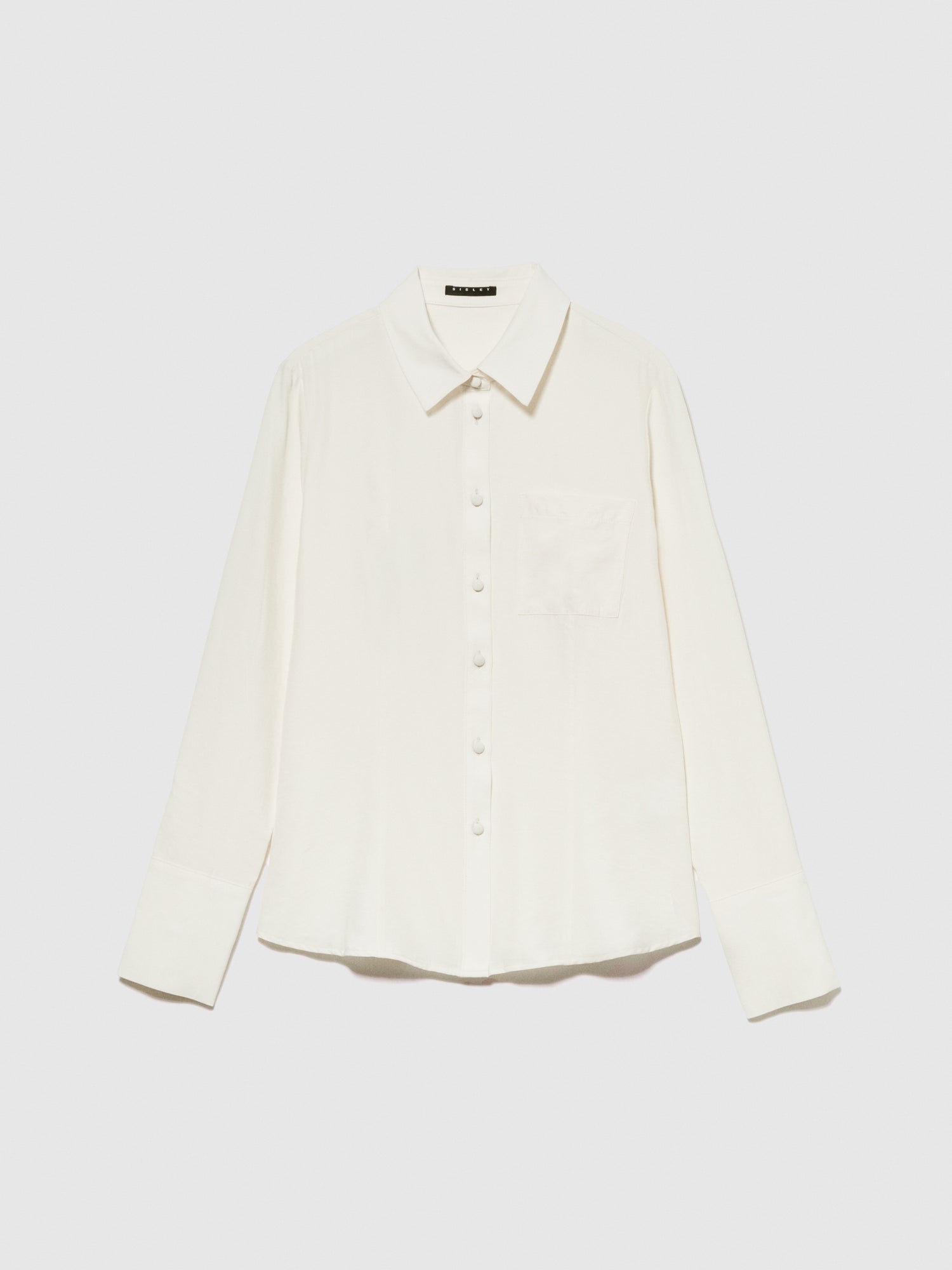 Camicia combinata da donna bianco panna | Sisley Outlet