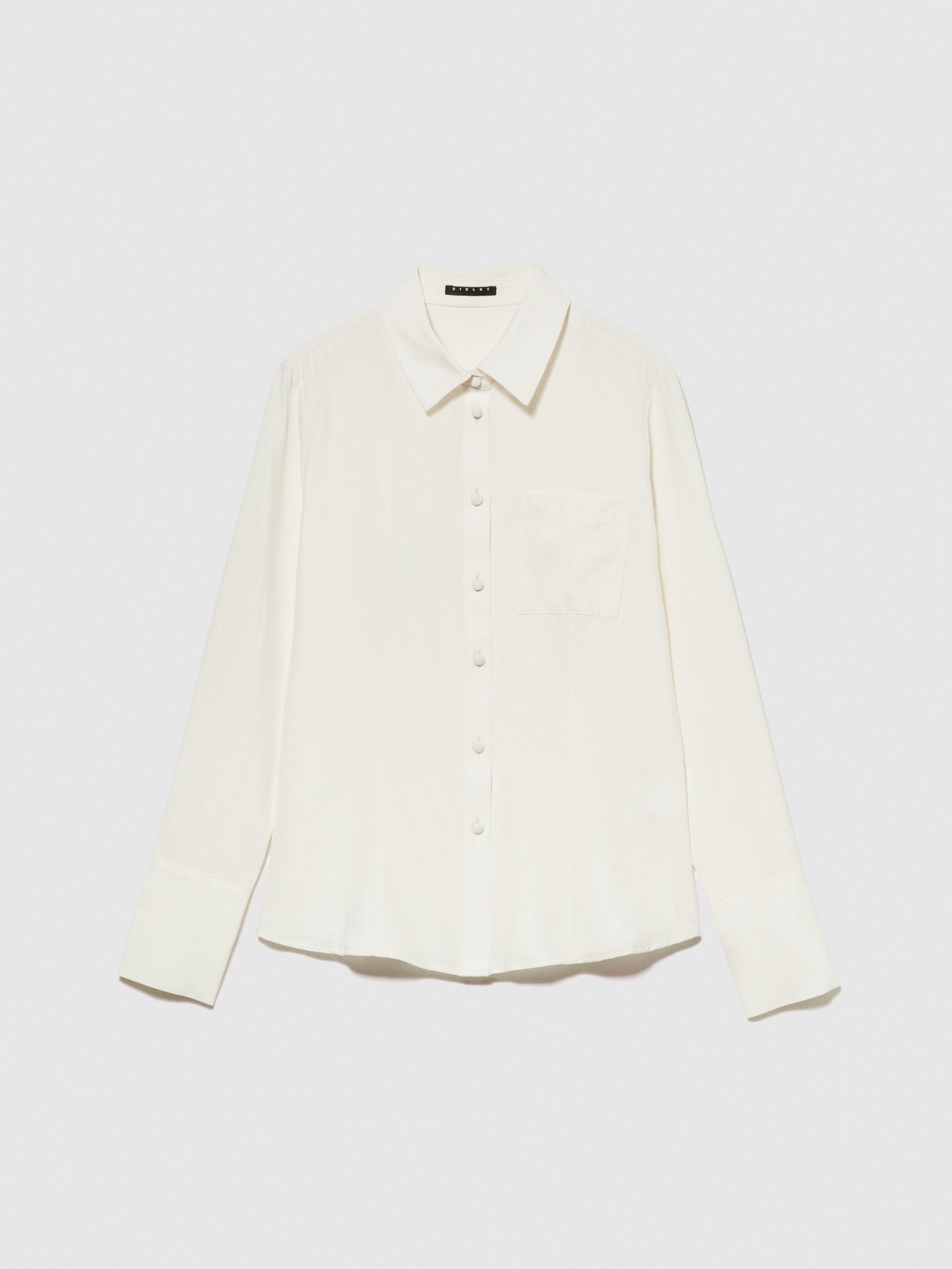 Camicia combinata da donna bianco panna | Sisley Outlet