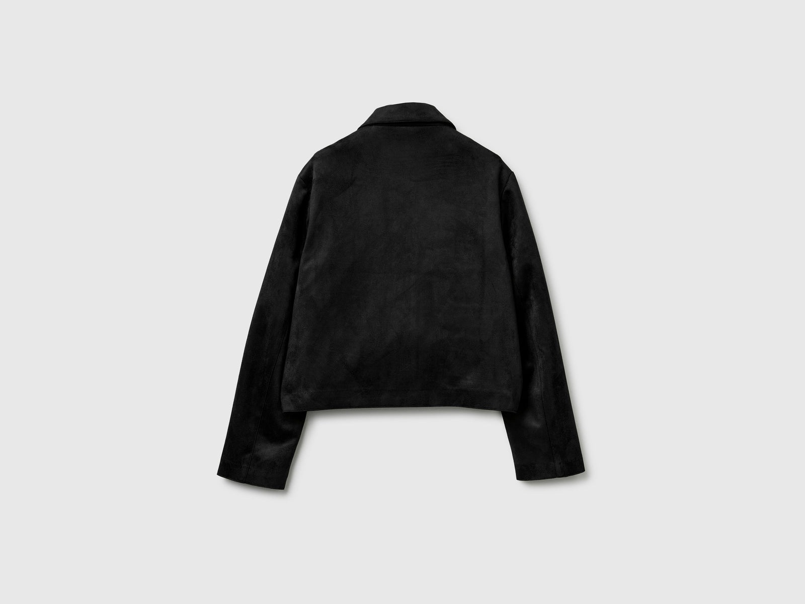Giacca effetto scamosciato da donna nero 2 | Benetton Outlet