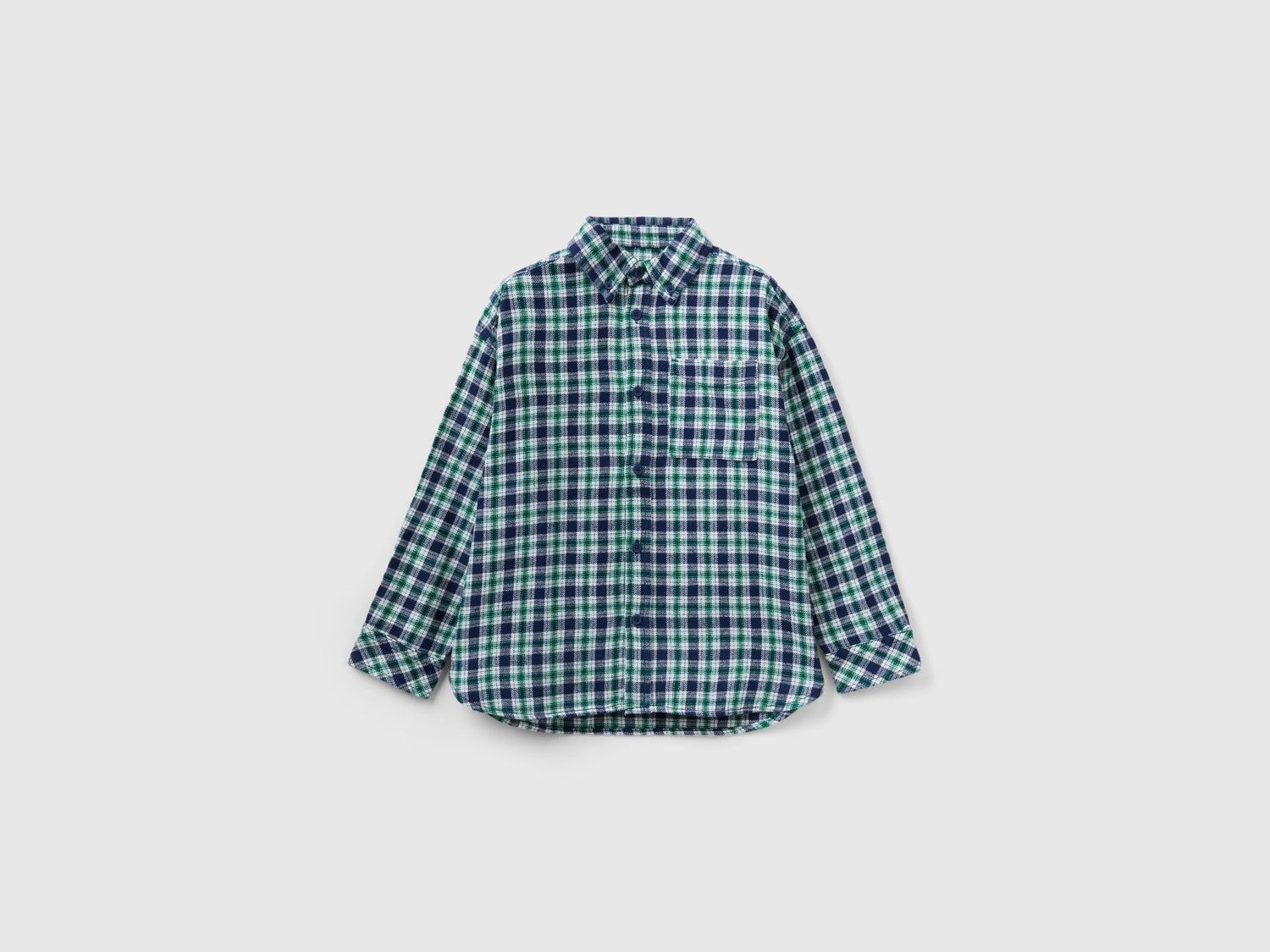 Camicia a quadri in flanella da bambino multi-color | Benetton Outlet