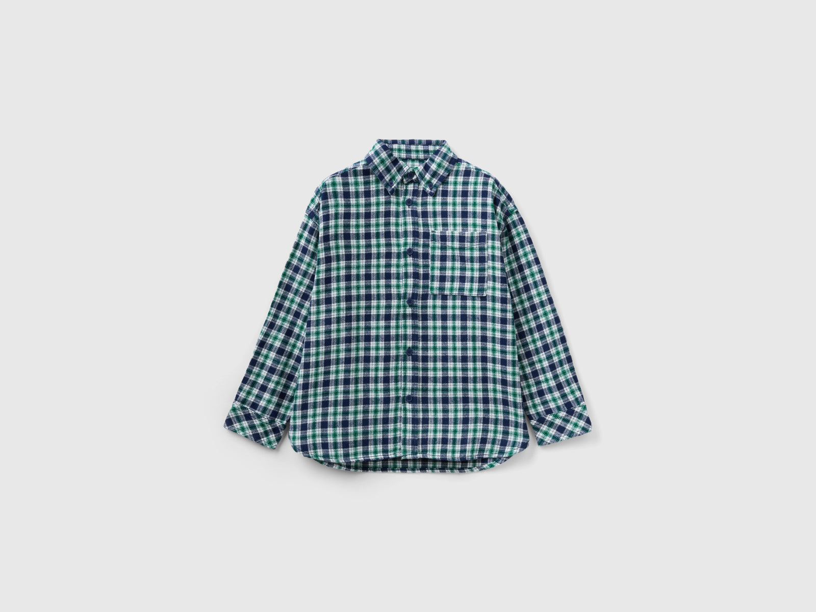 Camicia a quadri in flanella da bambino multi-color | Benetton Outlet