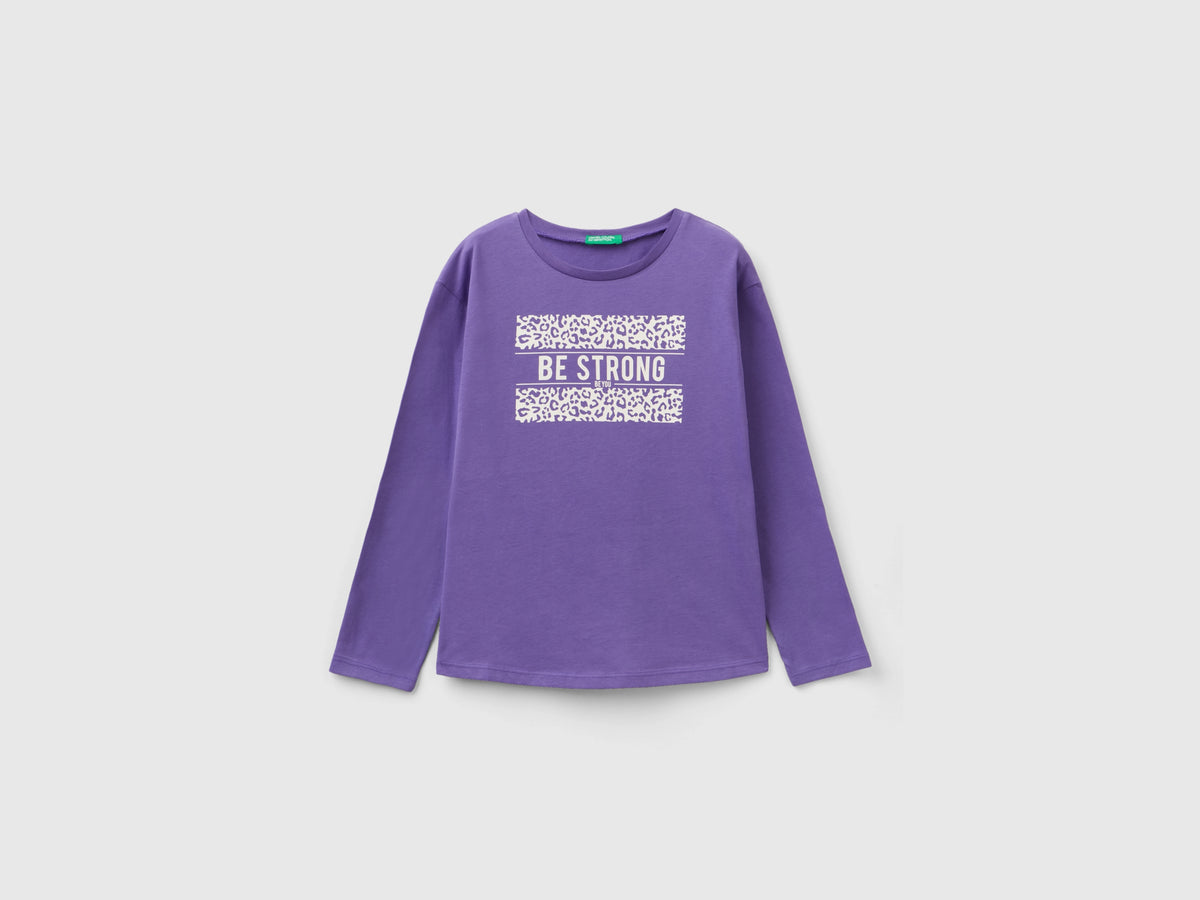 T-shirt in caldo cotone con stampa