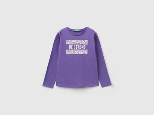 T-shirt in caldo cotone con stampa