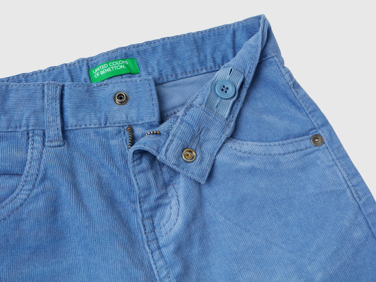 Pantaloni in velluto stretch