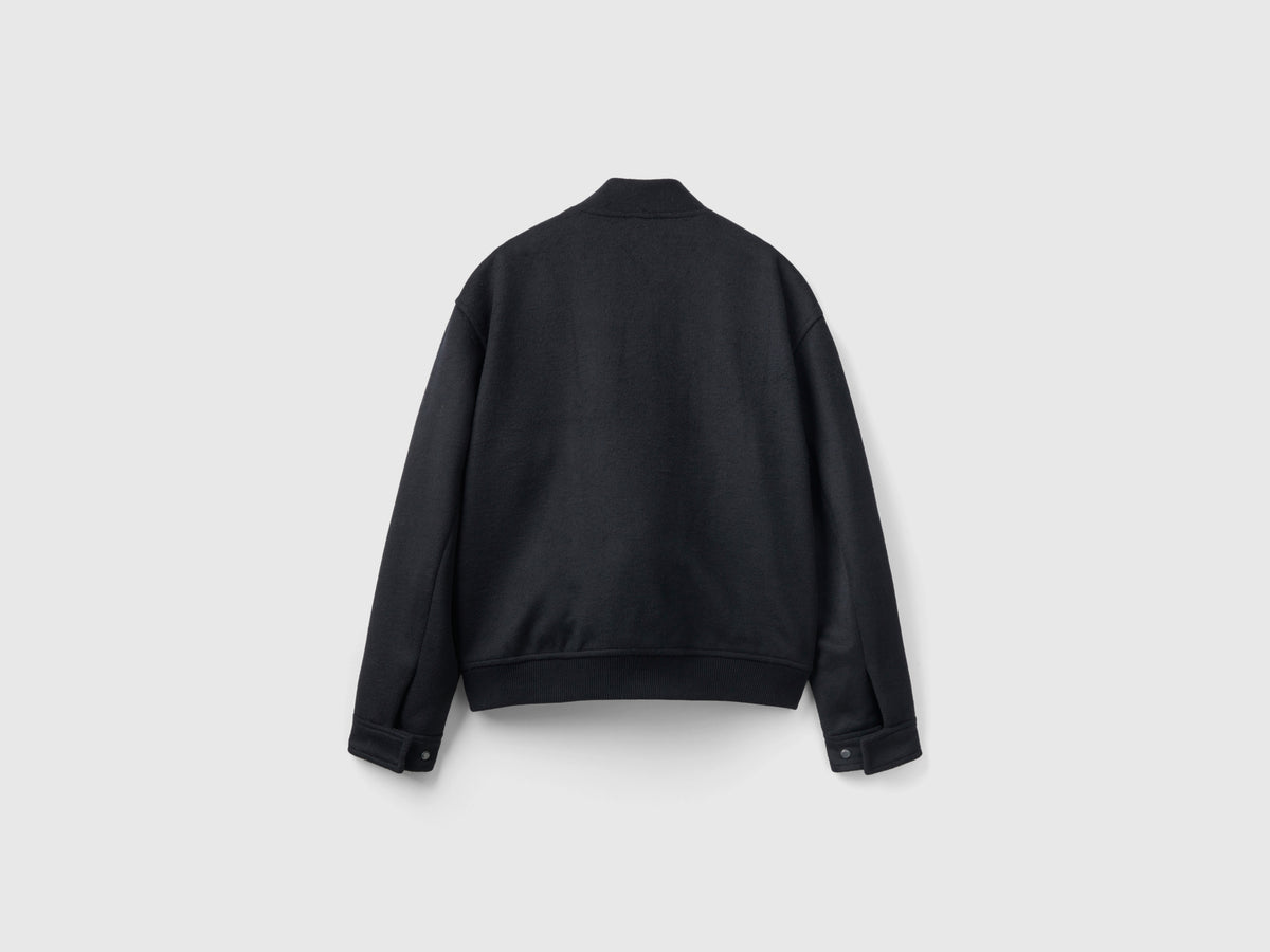 Bomber in misto lana Shetland