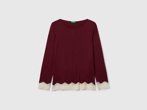 Maglia fluida con pizzo