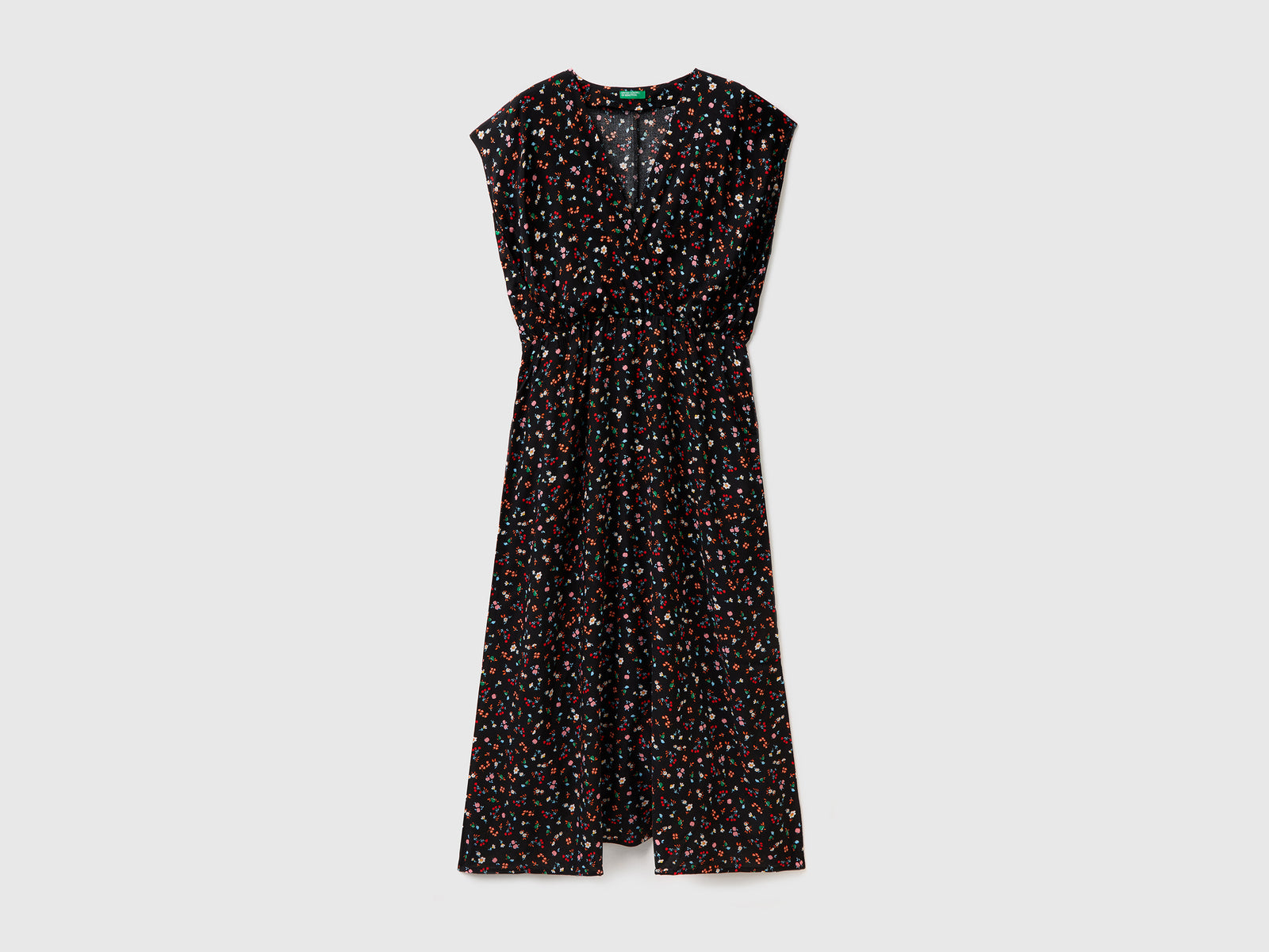 Vestito lungo copricostume smanicato con fantasia animalier da donna multi-color | Benetton Outlet