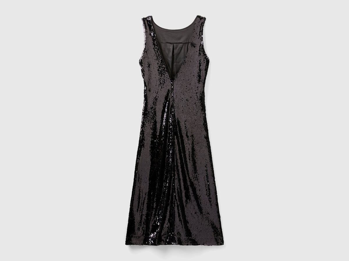 Abito lungo con paillettes