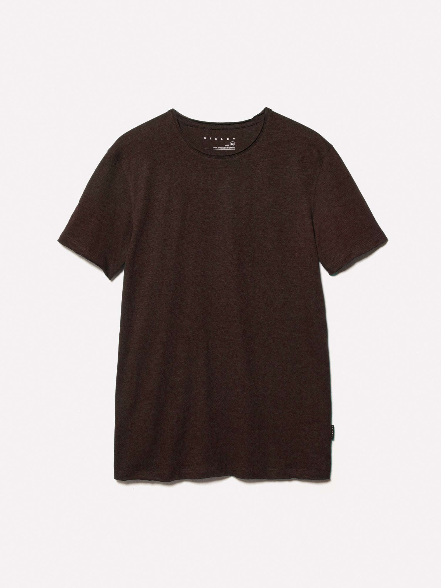 T-shirt a maniche corte slim fit marrone da uomo marrone scuro | Sisley Outlet