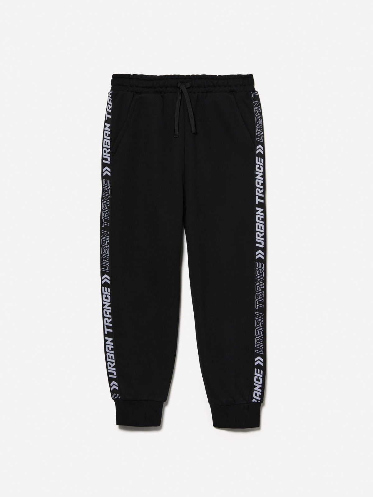 Joggers con bande lettering