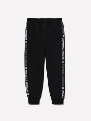 Joggers con bande lettering